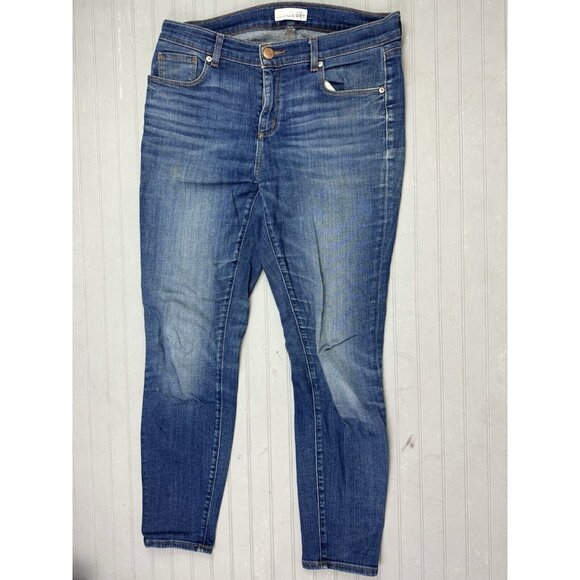 Loft Size 30 10 Womens Jeans Modern Skinny Ankle Stretch Med Wash Mid Ri… - Picture 1 of 4